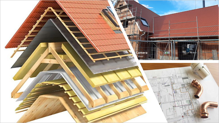 Hausstruktur mit Schichten dargestellt